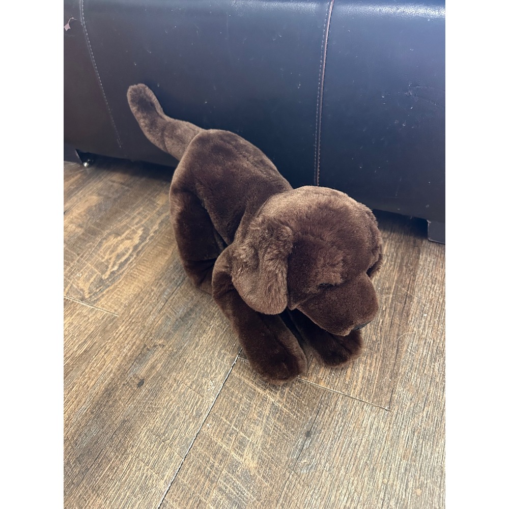 Animal Alley Toys R Us Chocolate Brown Labrador Retriever Plush Dog 14 inch